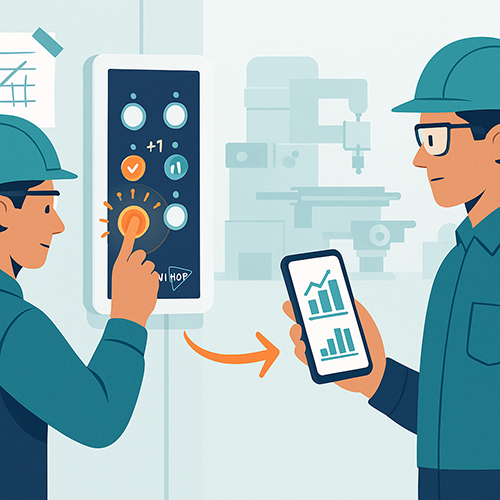 Batonnage terrain simplifié avec un bouton connecté Button Hop